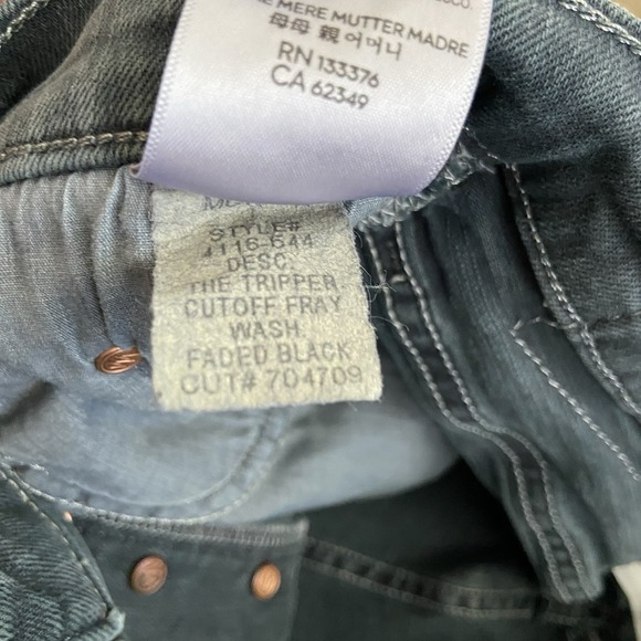 Mother Superior The Tripper Cutoff Fray Short In The Devil May Care Size 27 - Picture 5 of 8